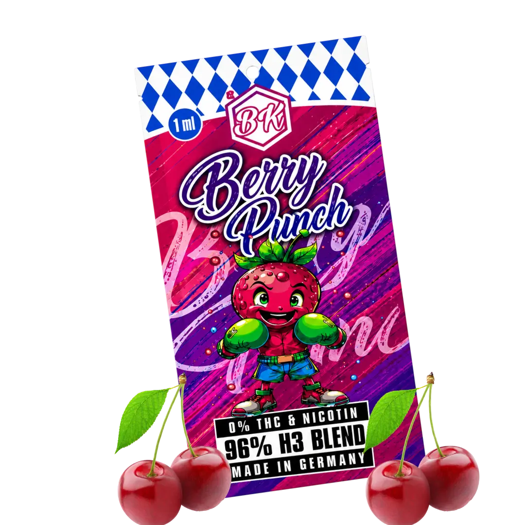 Bavarian Krauts H3 Vapes Berry Punch 1ml 96% H3 Blend
