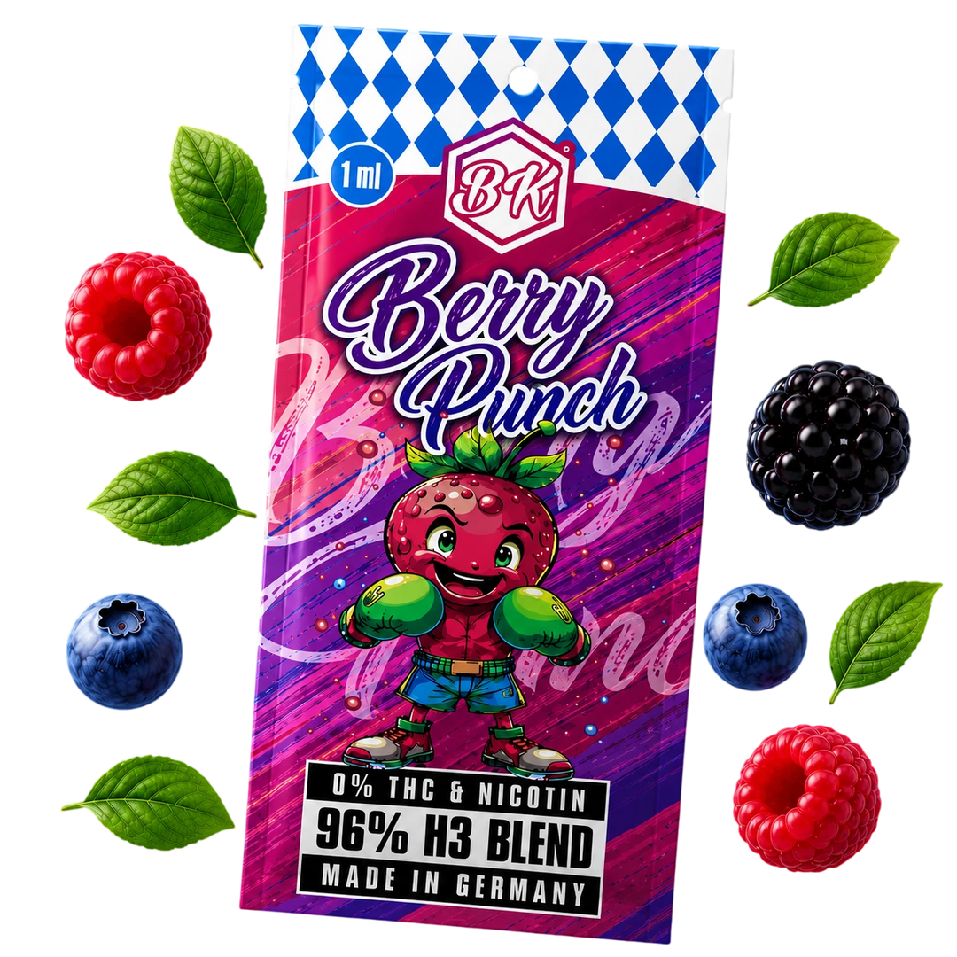 Bavarian Krauts H3 Vape Berry Punch 1 ml Einweg-Vape mit Beeren