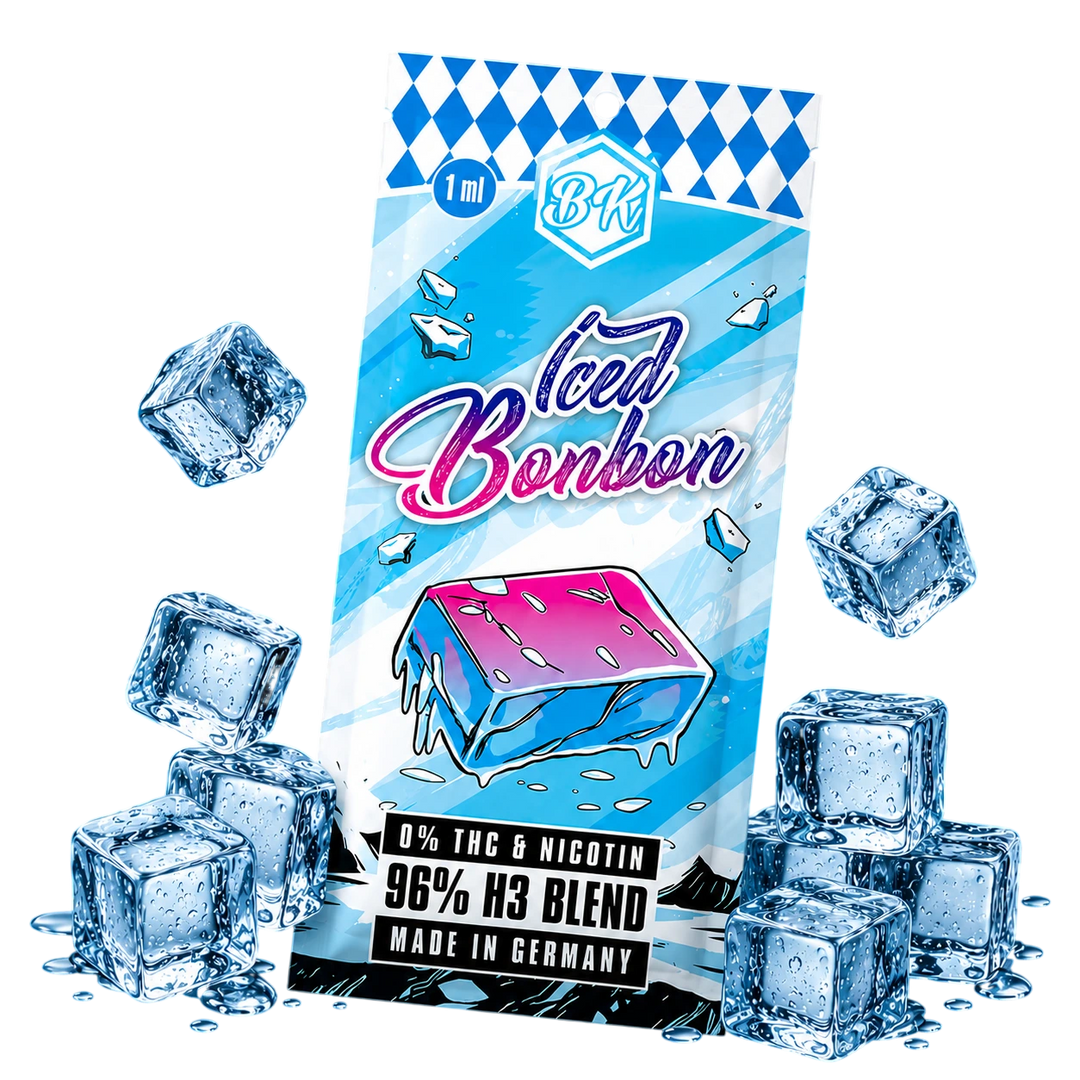 Bavarian Krauts H3 Vape Iced Bonbon 1 ml Einweg-Vape mit Bonbon-Note
