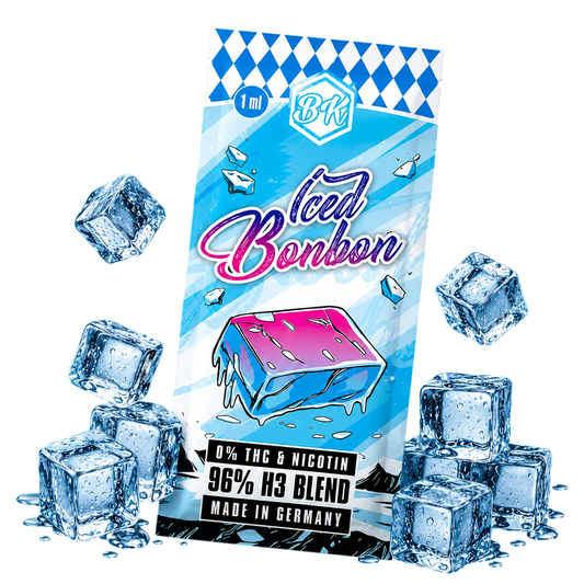 Bavarian Krauts H3 Vapes Iced Bonbon 1ml disposable vape with sweet iced bonbon flavor
