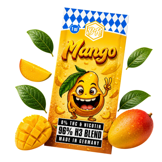 Bavarian Krauts H3 Vapes Mango 1ml disposable vape with tropical mango flavor