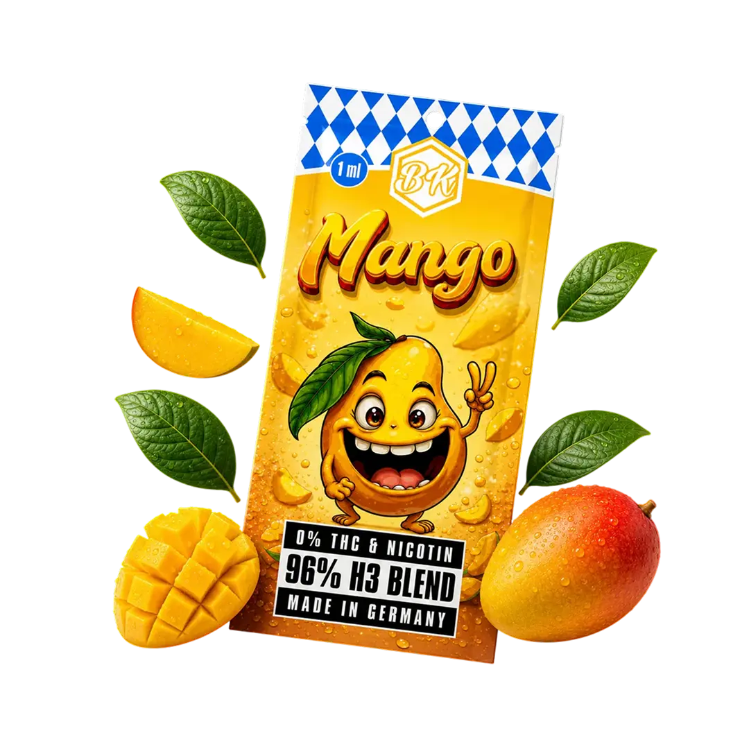 Bavarian Krauts H3 Vapes Mango 1ml Verpackung