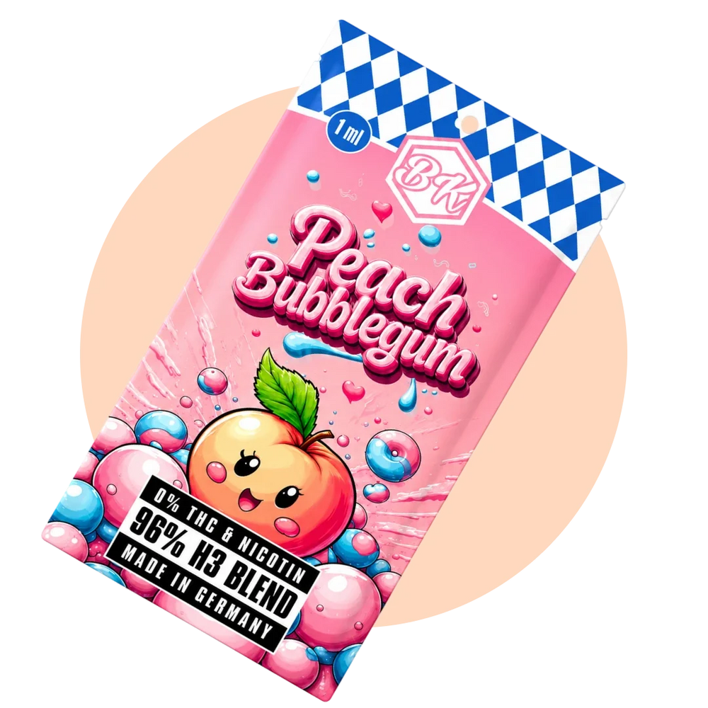 Bavarian Krauts H3 Vapes Peach Bubblegum 1ml richtig verwenden