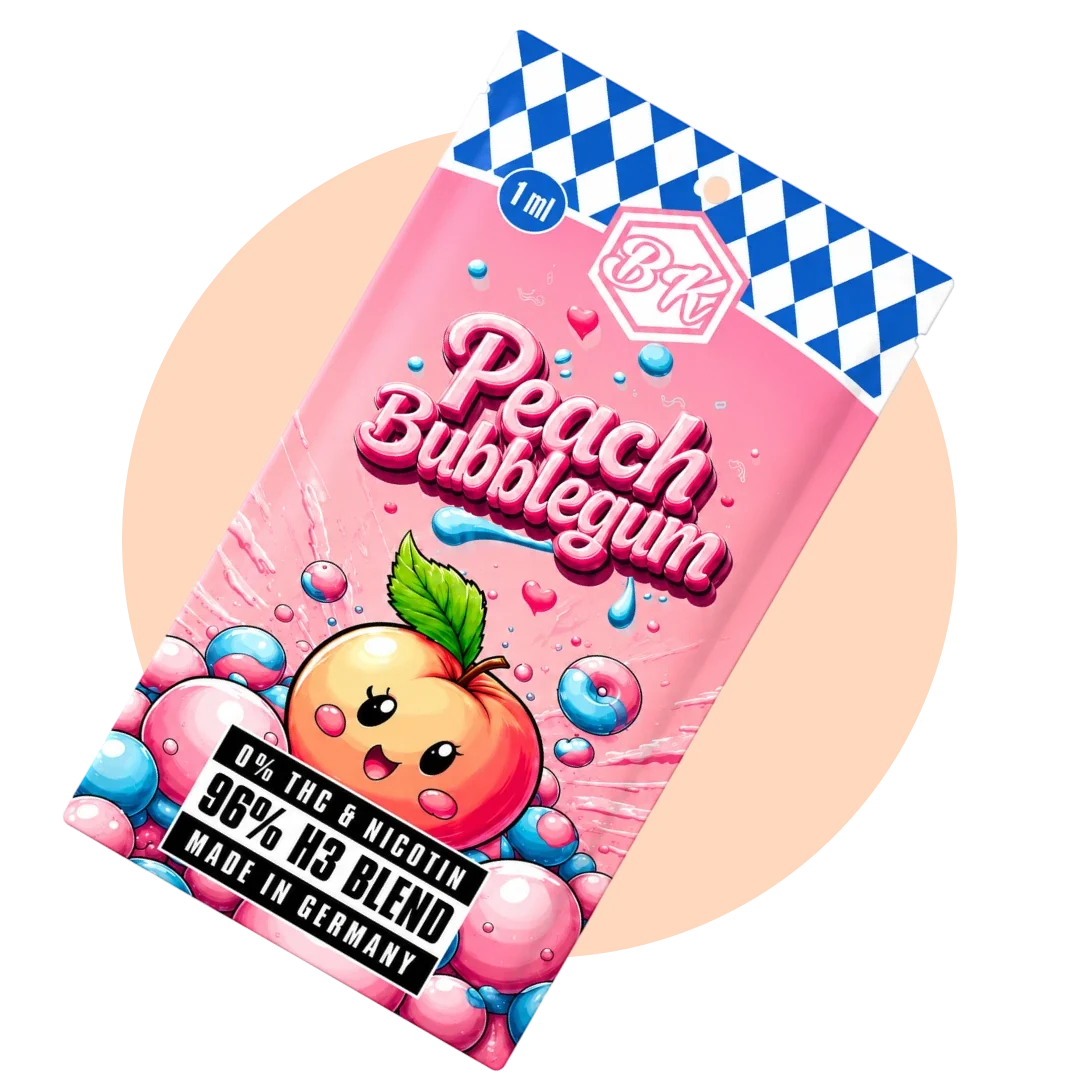 Bavarian Krauts H3 Vapes Peach Bubblegum 1ml richtig verwenden