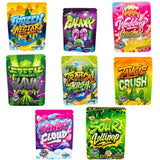 Großes Blüten Probierpaket: die acht Blütensorten Frozen Nectar, Galaxy OG, Wedding Crasher, Green Lava, Tropical Slush, Tangie Crush, Candy Cloud und Sour Lollipop, 8x 1g