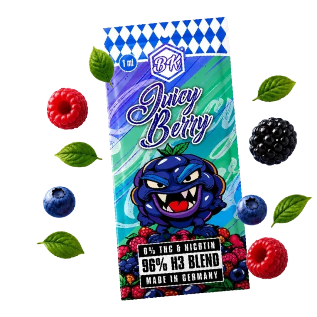 Bavarian Krauts H3 Vapes Juicy Berry 1ml Verpackung